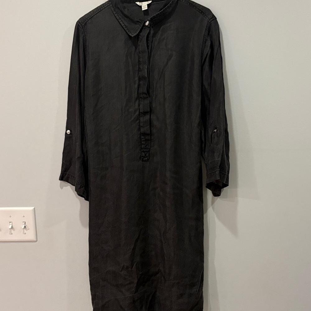 Cato Charcoal Button-Up Dress